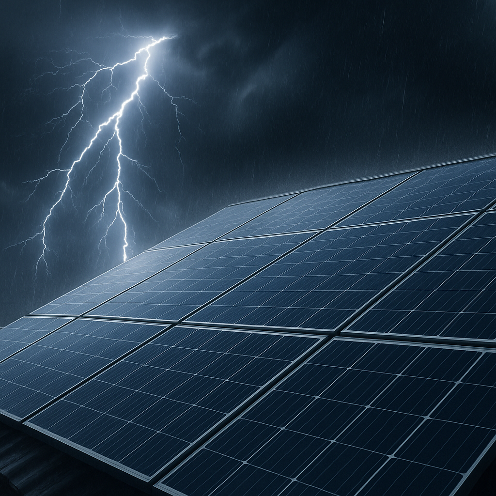 Czy fotowoltaika jest bezpieczna podczas burzy i wyładowań atmosferycznych