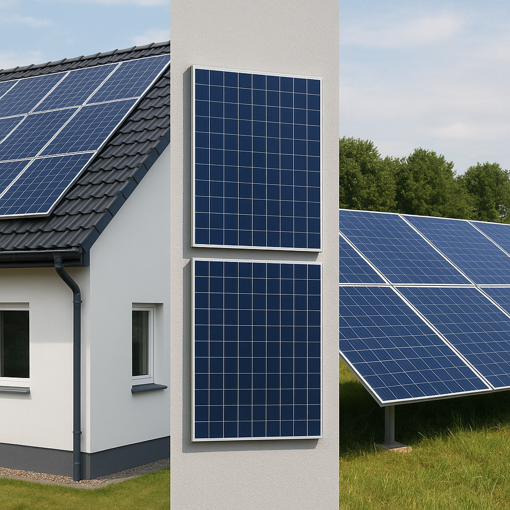 Jak dobrać miejsce montażu paneli – dach, elewacja czy grunt