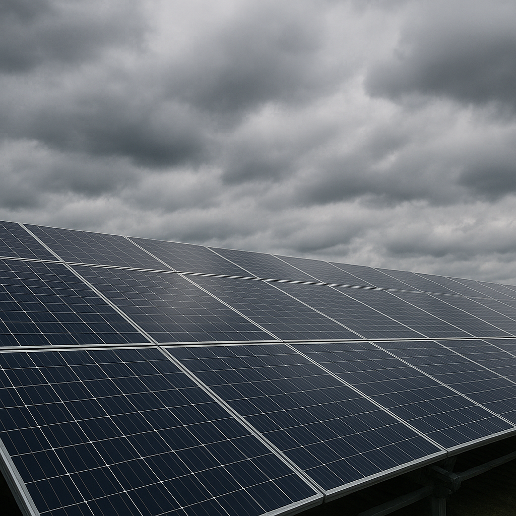 Czy panele PV działają przy zachmurzeniu