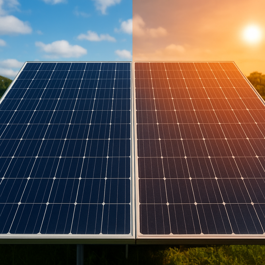 Jakie są różnice w wydajności paneli w zależności od temperatury