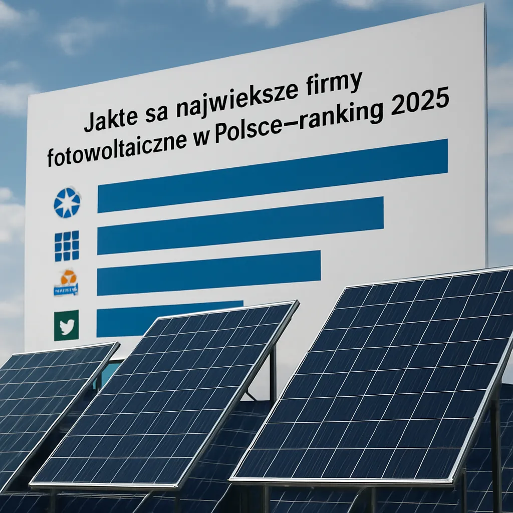 Jakie są największe firmy fotowoltaiczne w Polsce – ranking 2025