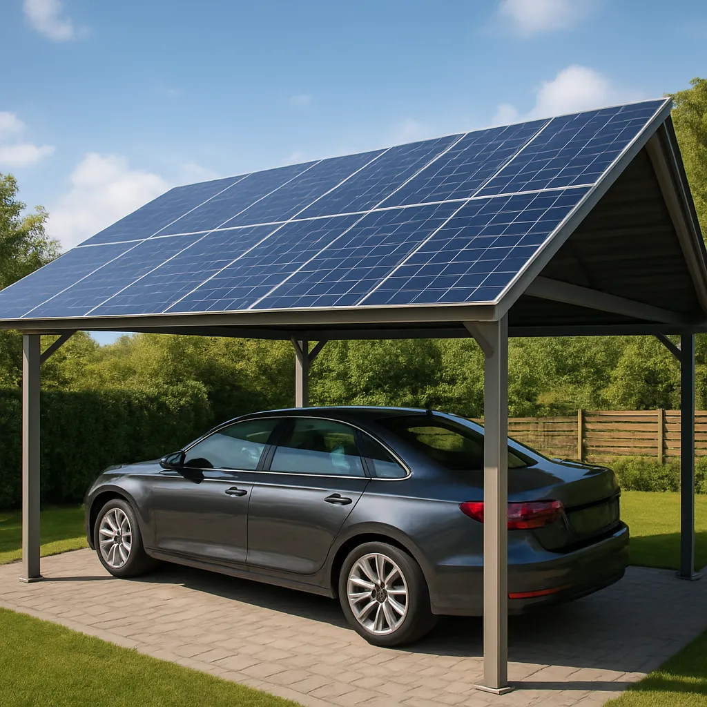 Carporty fotowoltaiczne – energia i cień w jednym